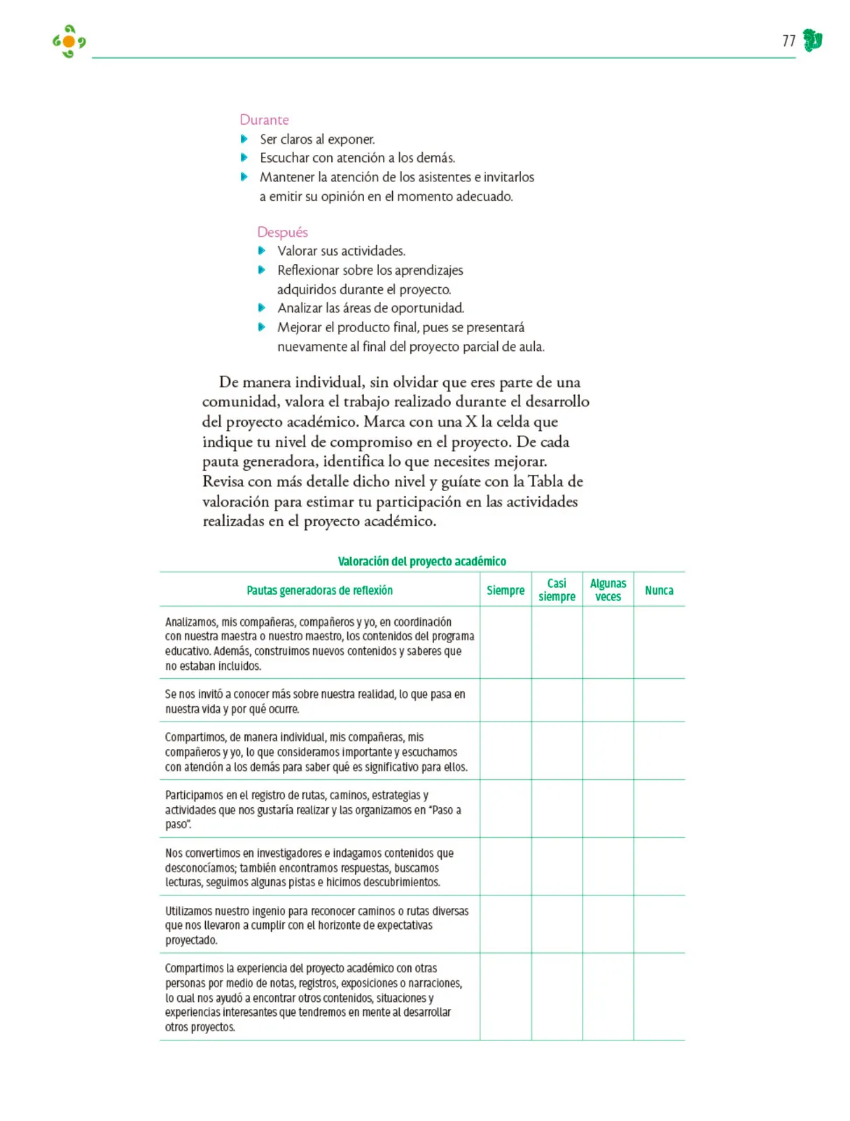 Miniatura página 78 de Colección Ximhai. Nuestro libro de Proyectos.  Tomo II.   Libro de Educación Telesecundaria Grado 1°  Ciclo Escolar 2025 - 2026