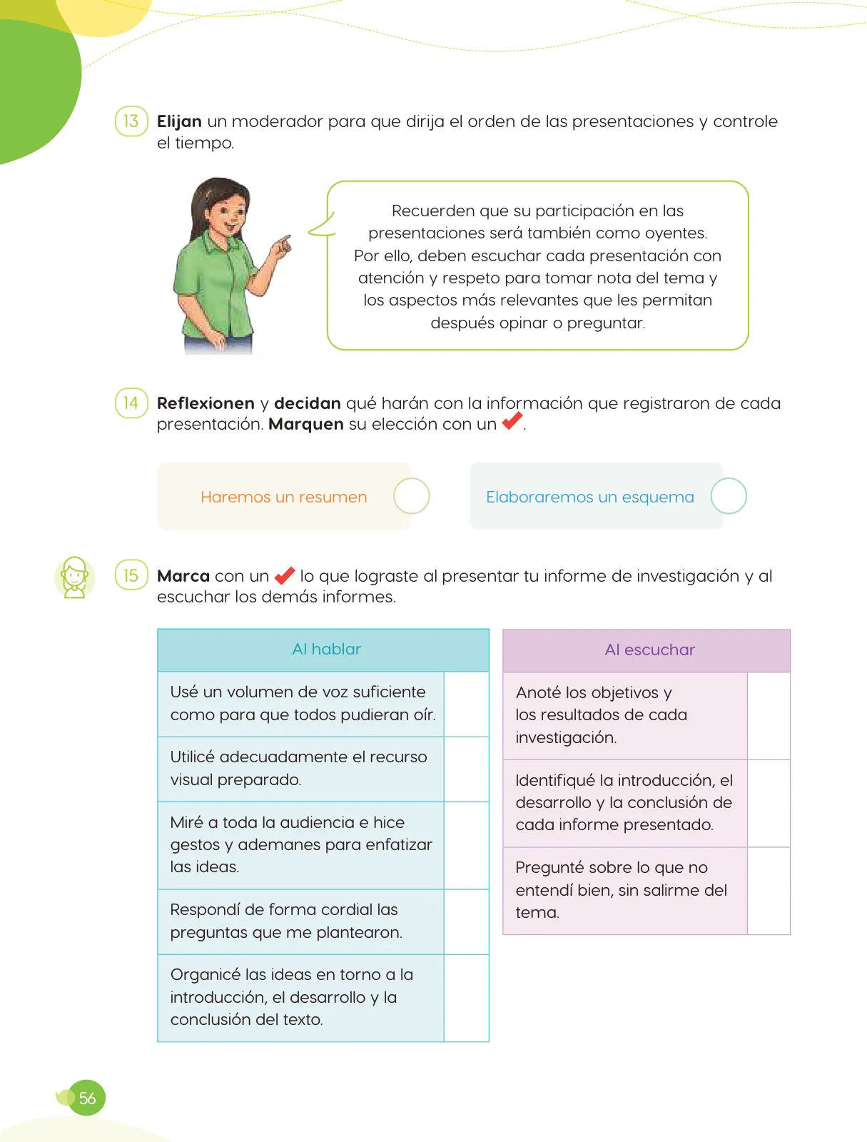 Página 58 de Cuadernillo de Comunicación 6. Sexto grado de Primaria · 2024
