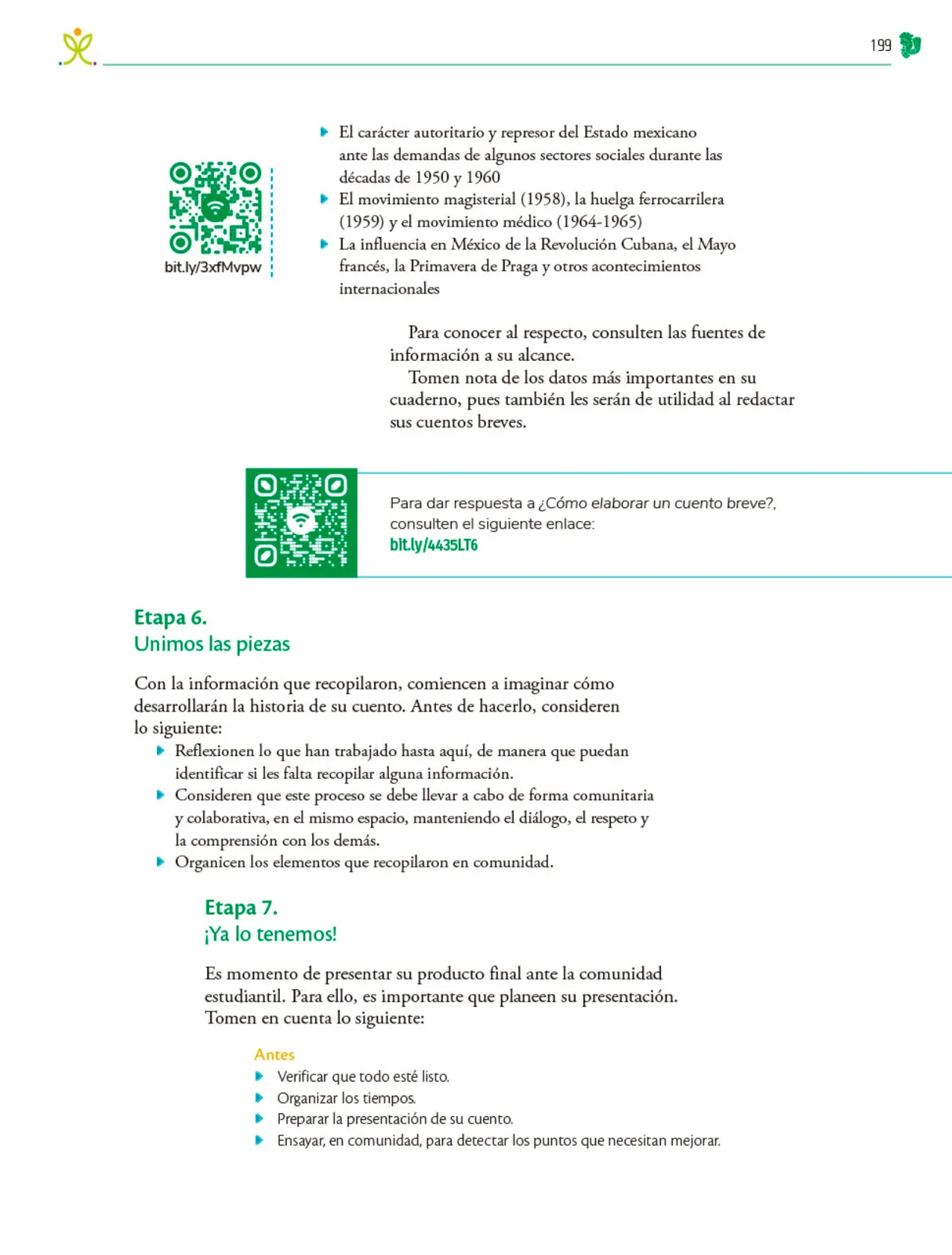 Página 200 de Colección Sk´asolil. Nuestro libro de Proyectos.  Tomo III.  Libro de Educación Telesecundaria Grado 2°  Ciclo Escolar 2025 - 2026