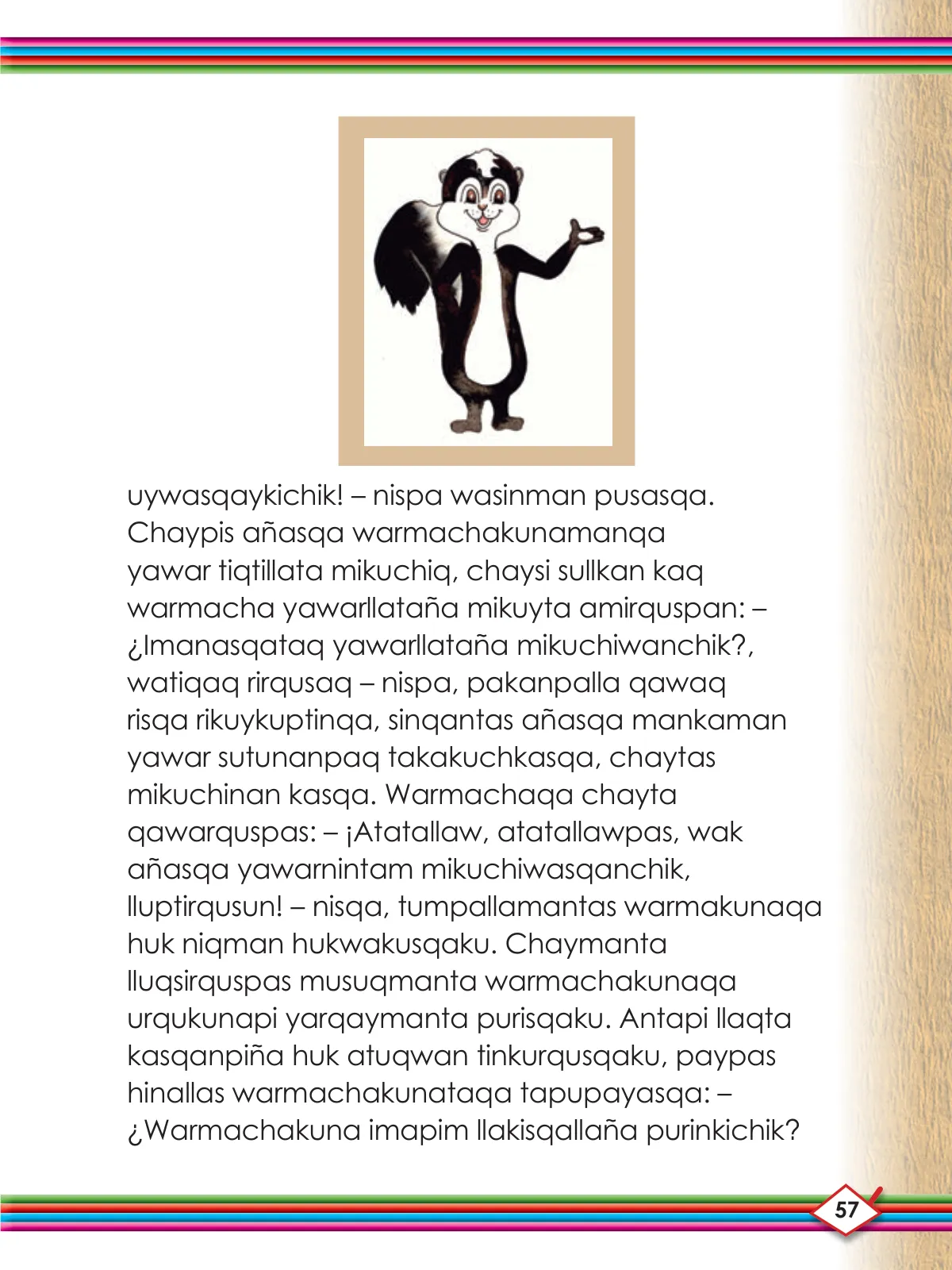 Miniatura página 59 de Willakuykuna maytu - Chanka Literatura 1 - 1° Secundaria - Quechua chanka · 2023