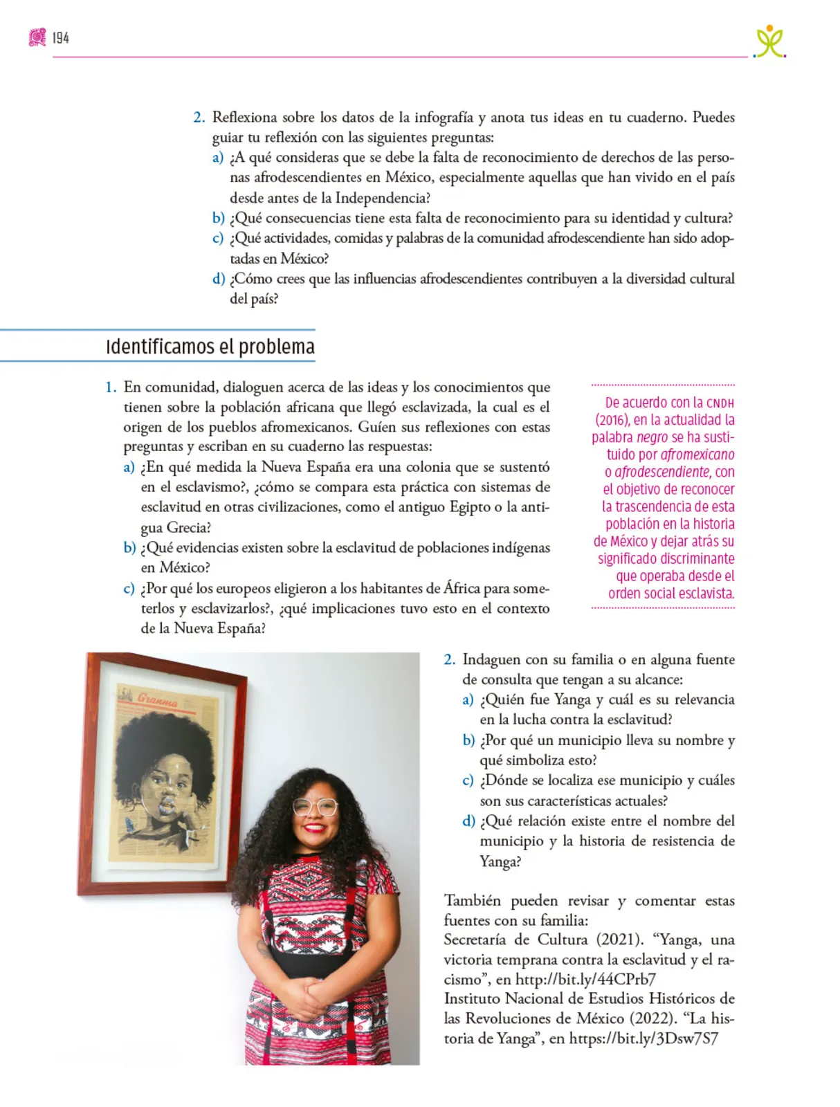Miniatura página 195 de Colección Nanahuatzin. Nuestro libro de proyectos.   Libro de Educación Secundaria Grado 3°  Ciclo Escolar 2025 - 2026