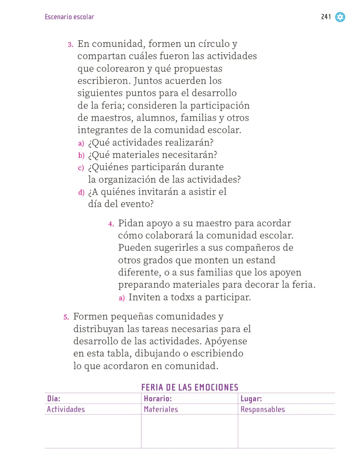 Página 242 de Proyectos Escolares. Libro de Educación Primaria Grado 1° Ciclo Escolar 2025 - 2026
