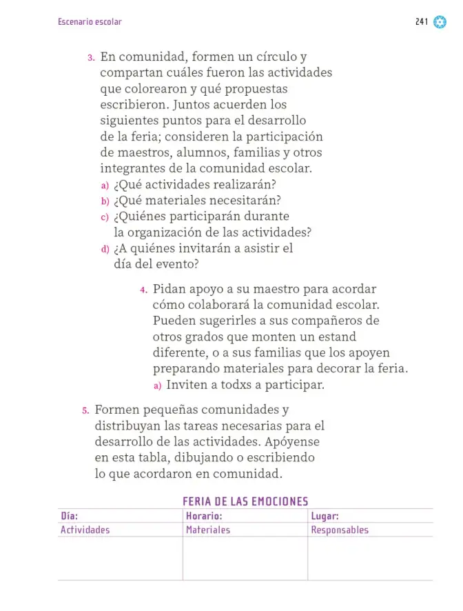 Página 242 de Proyectos Escolares. Libro de Educación Primaria Grado 1° Ciclo Escolar 2025 - 2026