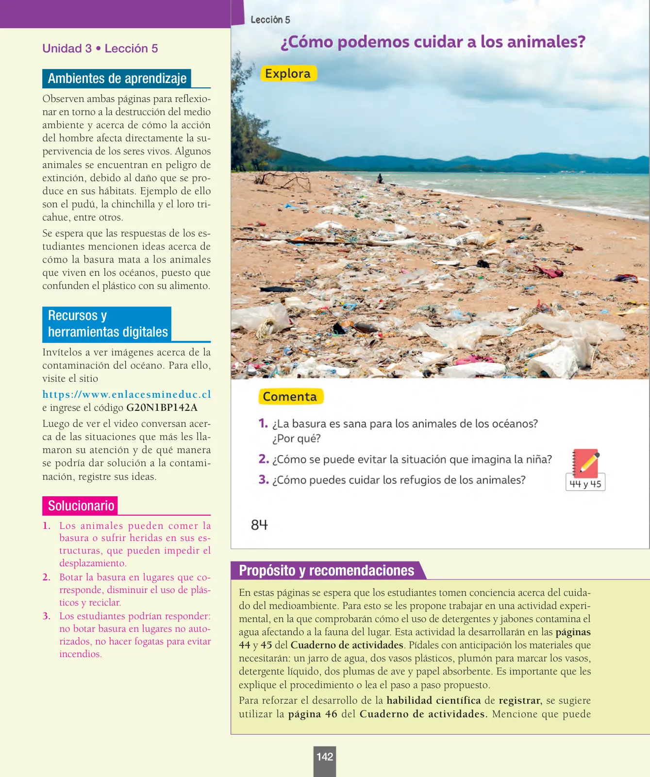 Página 143 de Ciencias Naturales – Primero Básico | Texto del Estudiante (MINEDUC) – Descargar PDF · 2024