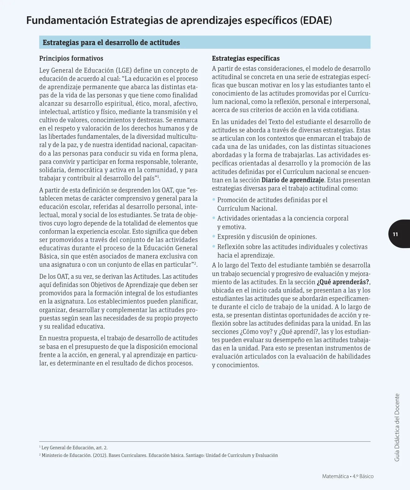 Miniatura página 12 de Matemática – Cuarto Básico | Texto del Estudiante MINEDUC – Descargar PDF · 2024
