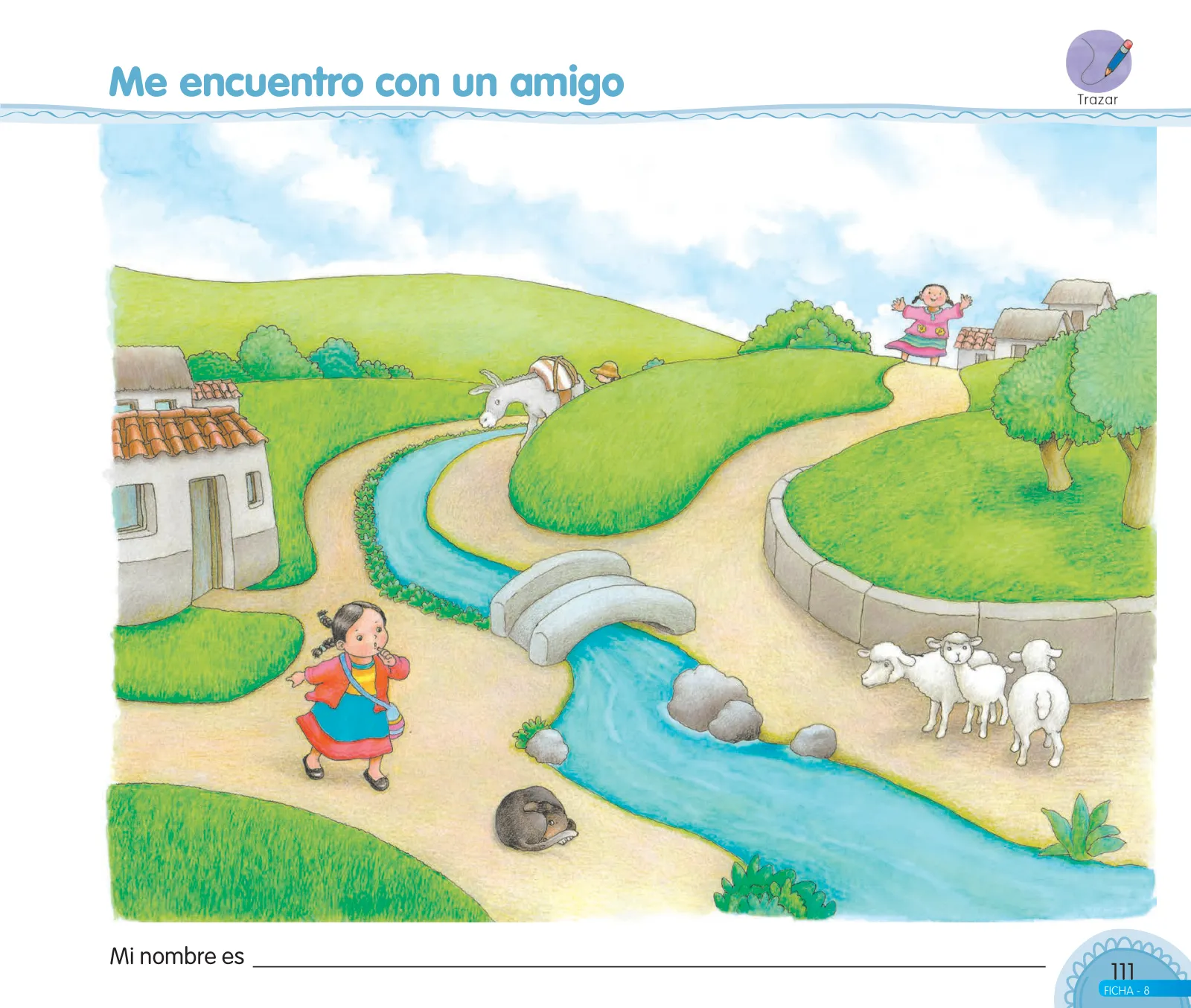 Página 113 de Aprendemos jugando : cuaderno de trabajo para niños y niñas de 4 años · 2017