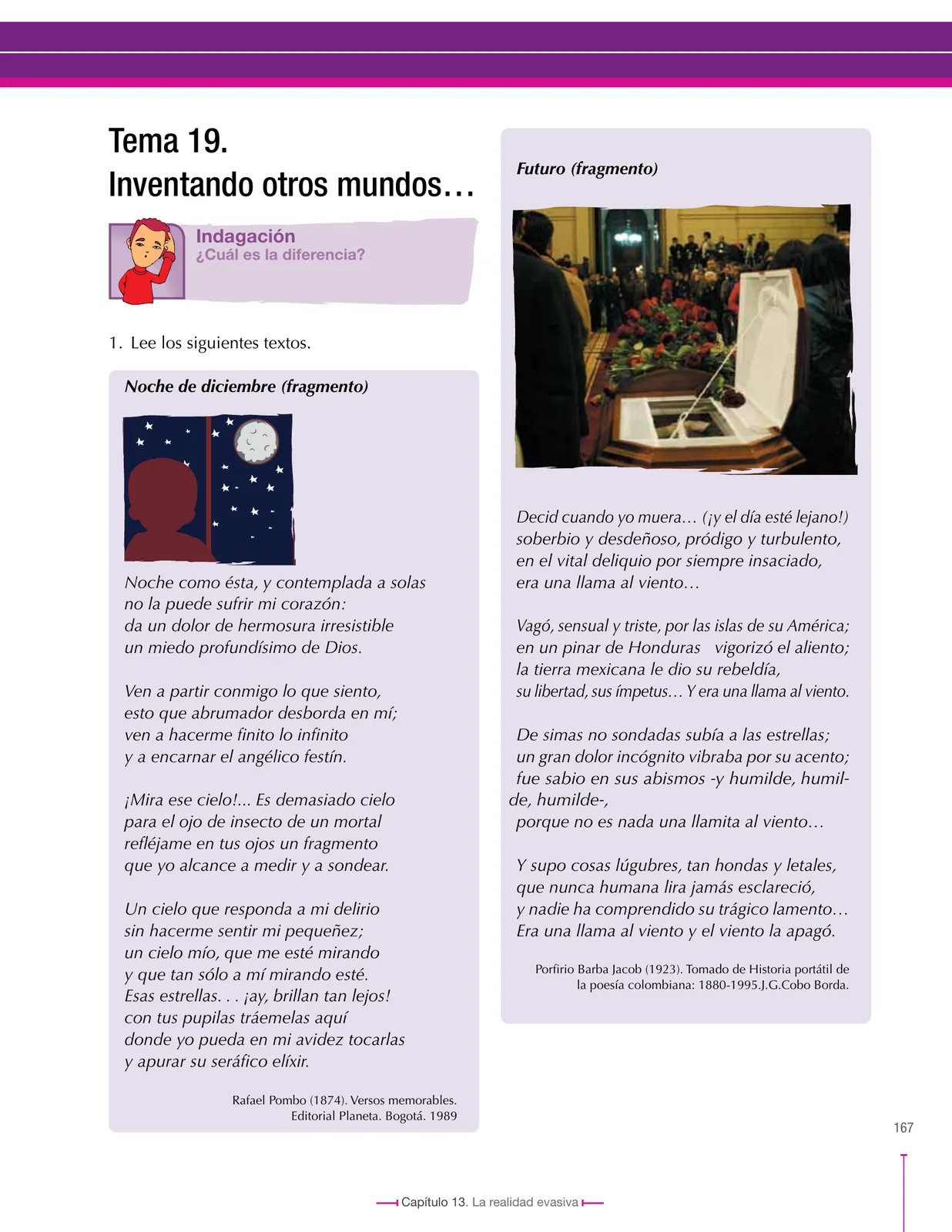 Página 167 de Lenguaje 8° · Secundaria Activa