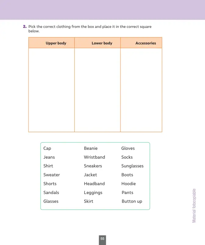 Página 56 de Inglés – Séptimo Básico | Student’s Book MINEDUC – Descargar PDF · 2024
