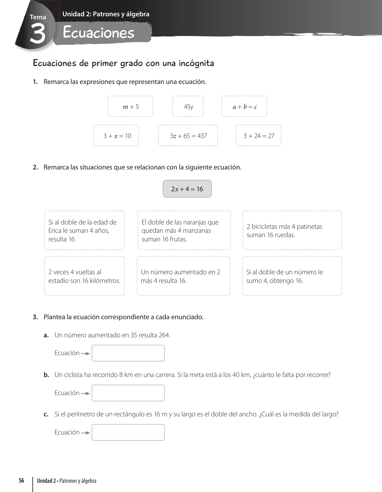 Miniatura página 58 de Matemática – Sexto Básico | Texto del Estudiante MINEDUC – Descargar PDF · 2024