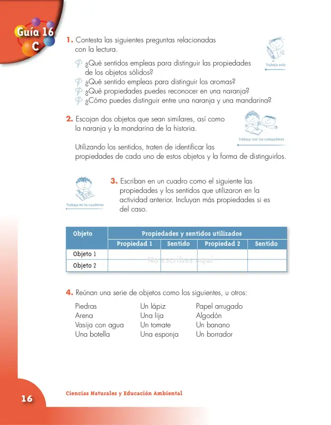 Página 16 de Ciencias Naturales 3° · Cartilla 03