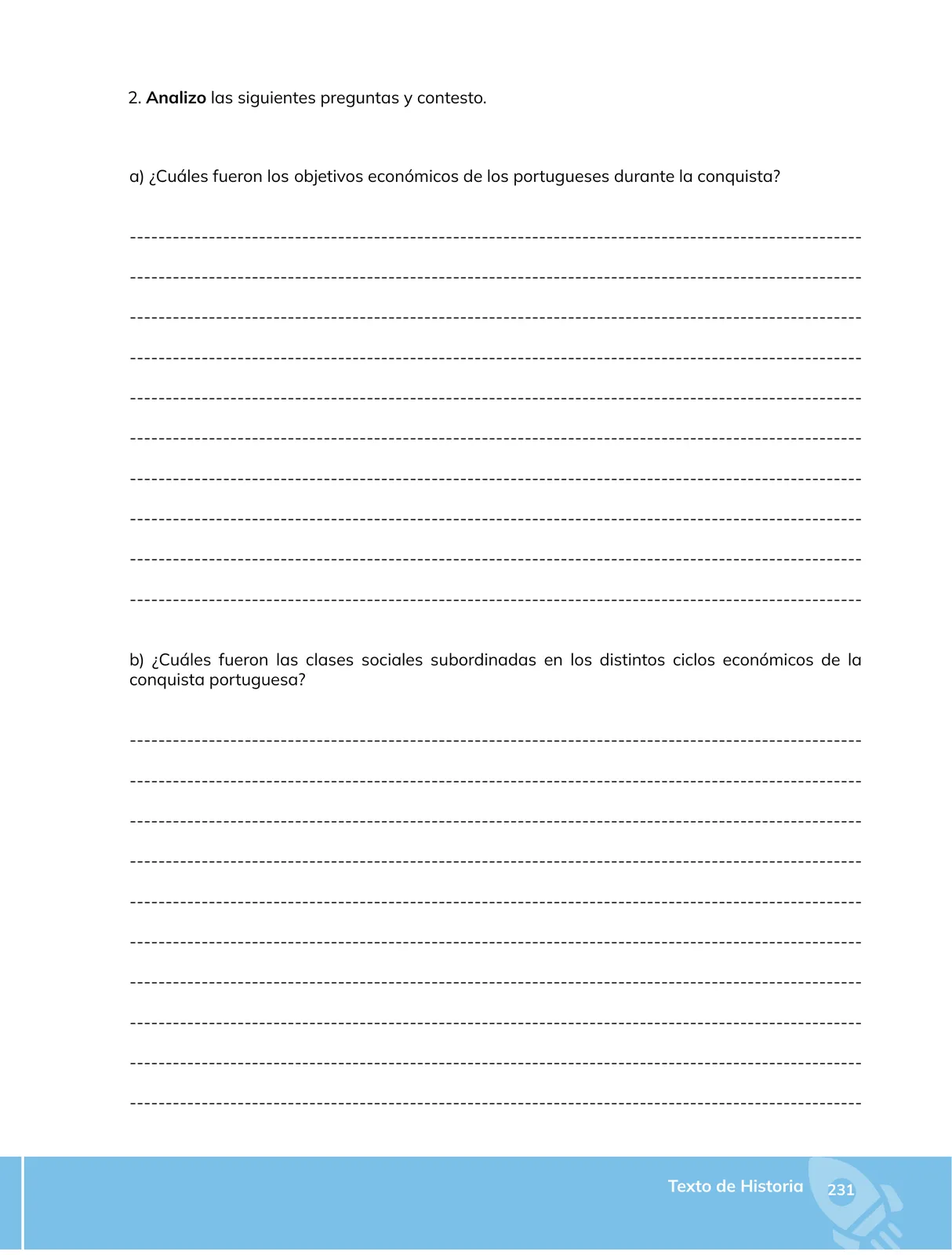 Página 232 de Historia · 3ro BGU · 2024