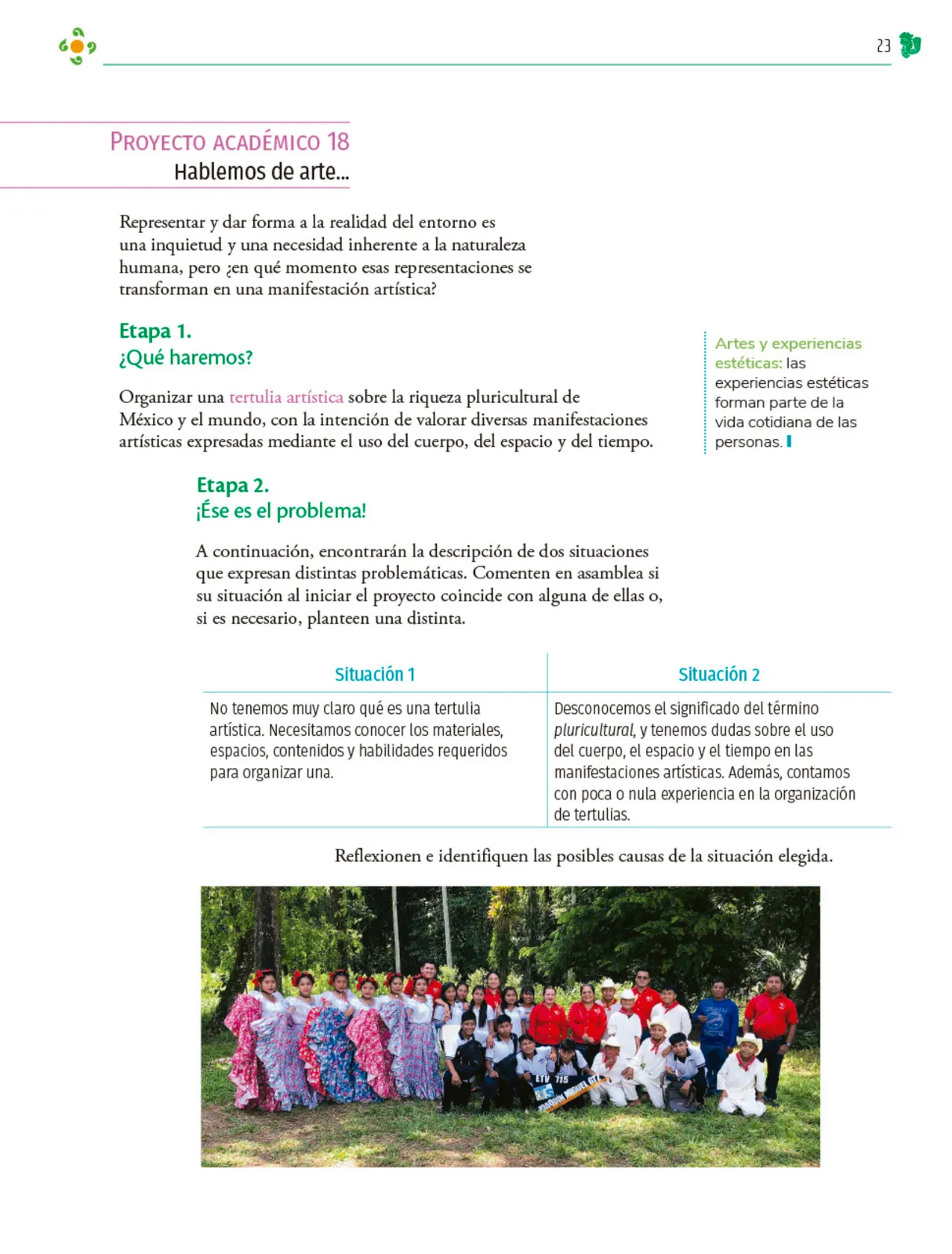 Miniatura página 24 de Colección Ximhai. Nuestro libro de Proyectos.  Tomo II.   Libro de Educación Telesecundaria Grado 1°  Ciclo Escolar 2025 - 2026