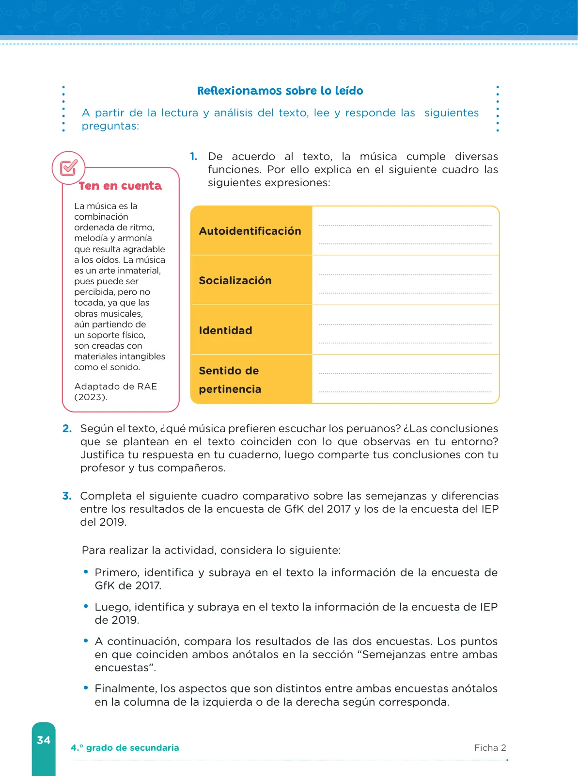 Miniatura página 36 de Fichas de aprendizaje de Comunicación 4 · 2024