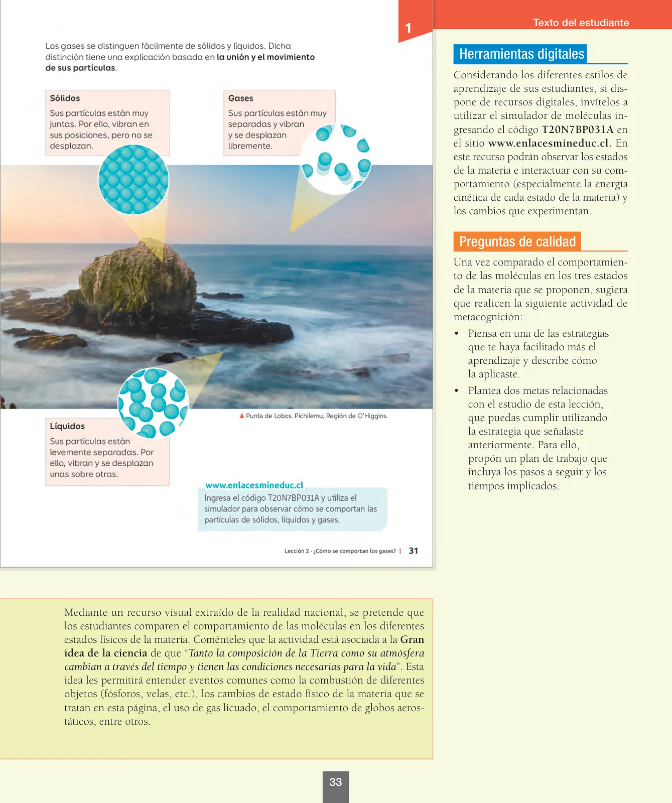 Página 34 de Ciencias Naturales – Séptimo Básico | Texto del Estudiante MINEDUC – Descargar PDF · 2024