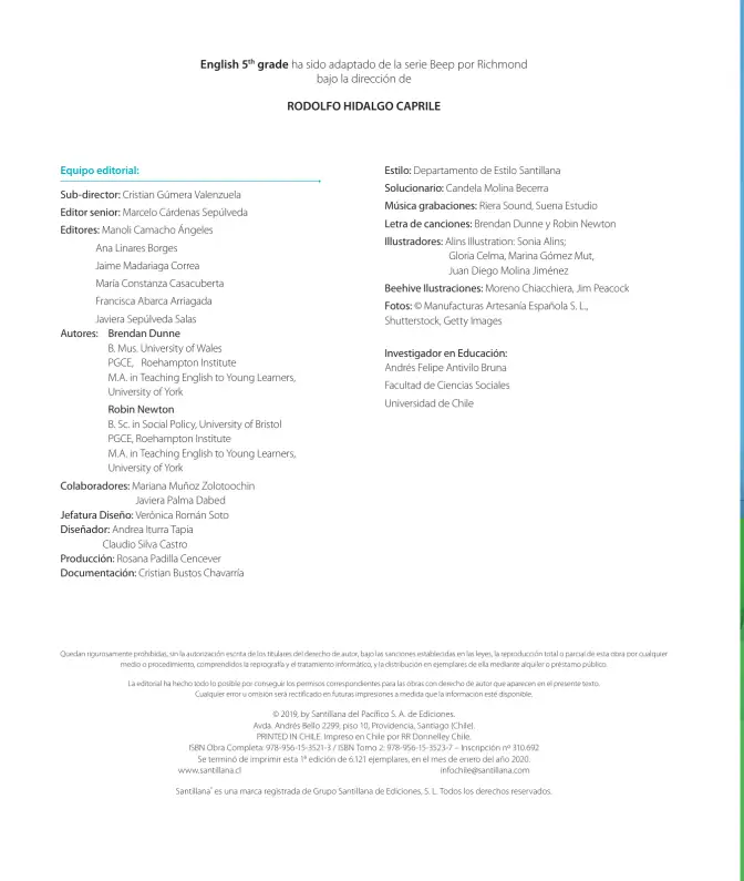 Página 4 de Inglés – Quinto Básico | Texto del Estudiante MINEDUC – Descargar PDF · 2024