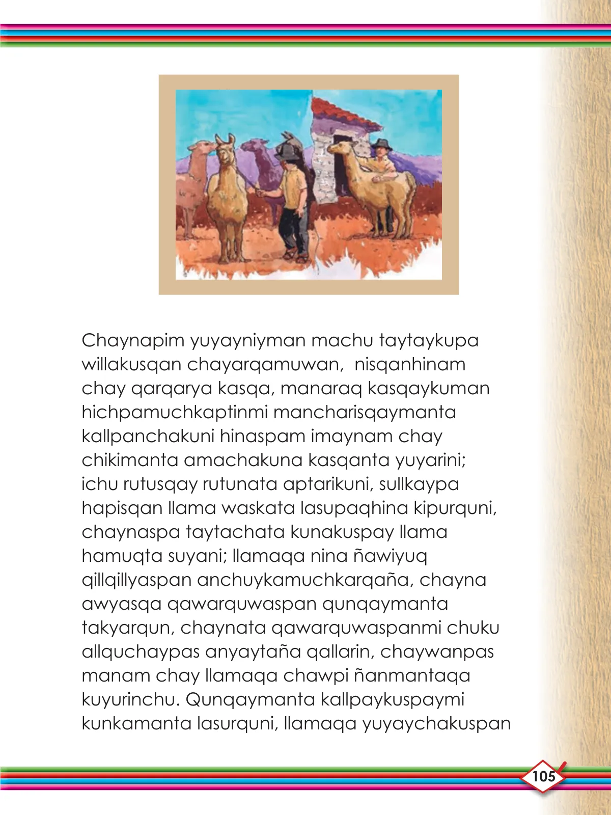 Página 107 de Willakuykuna maytu - Chanka Literatura 2 - 2° Secundaria - Quechua chanka · 2023