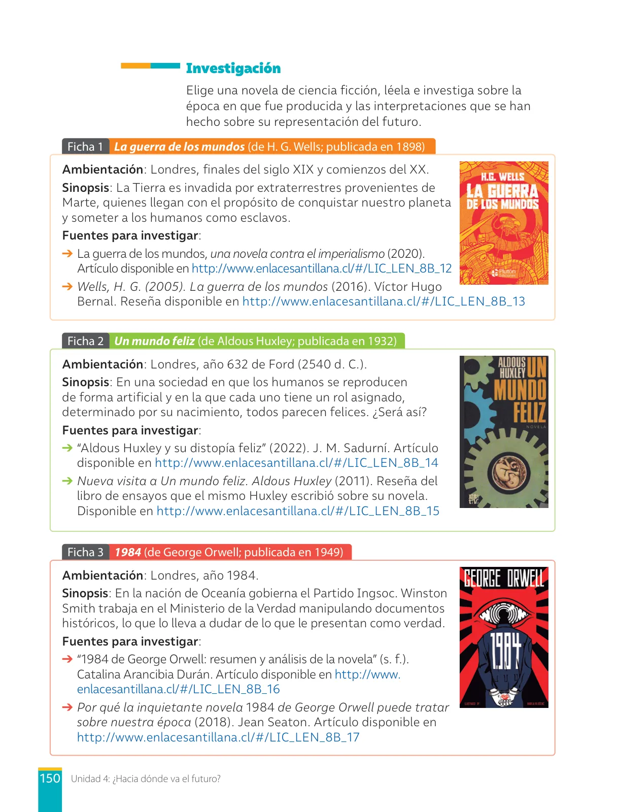 Miniatura página 152 de Lengua y Literatura – Octavo Básico | Texto del Estudiante MINEDUC – Descargar PDF · 2024
