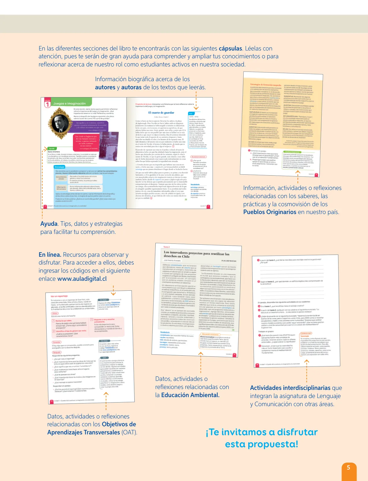 Página 7 de Lenguaje y Comunicación – Sexto Básico | Texto del Estudiante MINEDUC – Descargar PDF · 2024