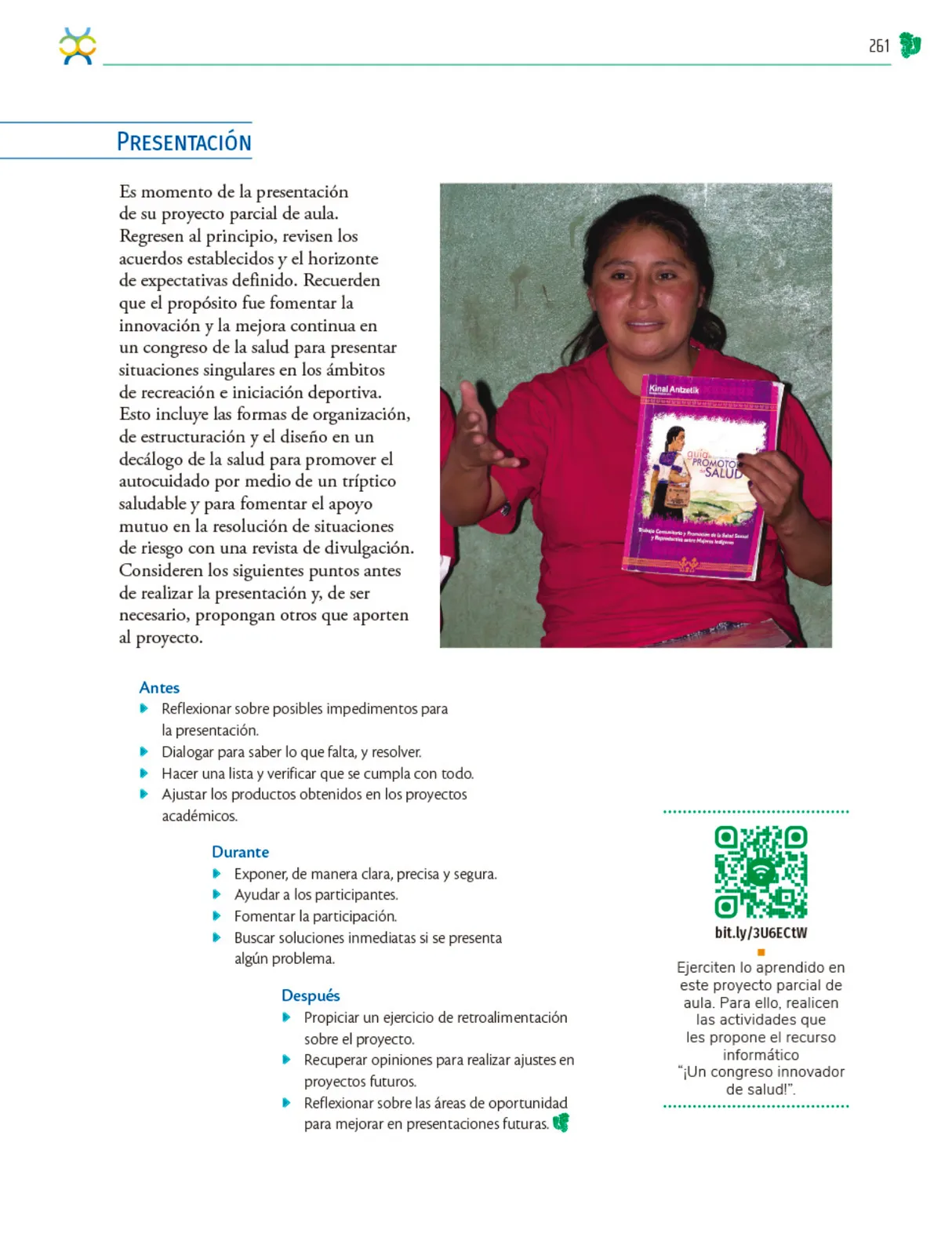 Miniatura página 262 de Colección Nanahuatzin. Nuestro libro de Proyectos.  Tomo III.  Libro de Educación Telesecundaria Grado 3°  Ciclo Escolar 2025 - 2026
