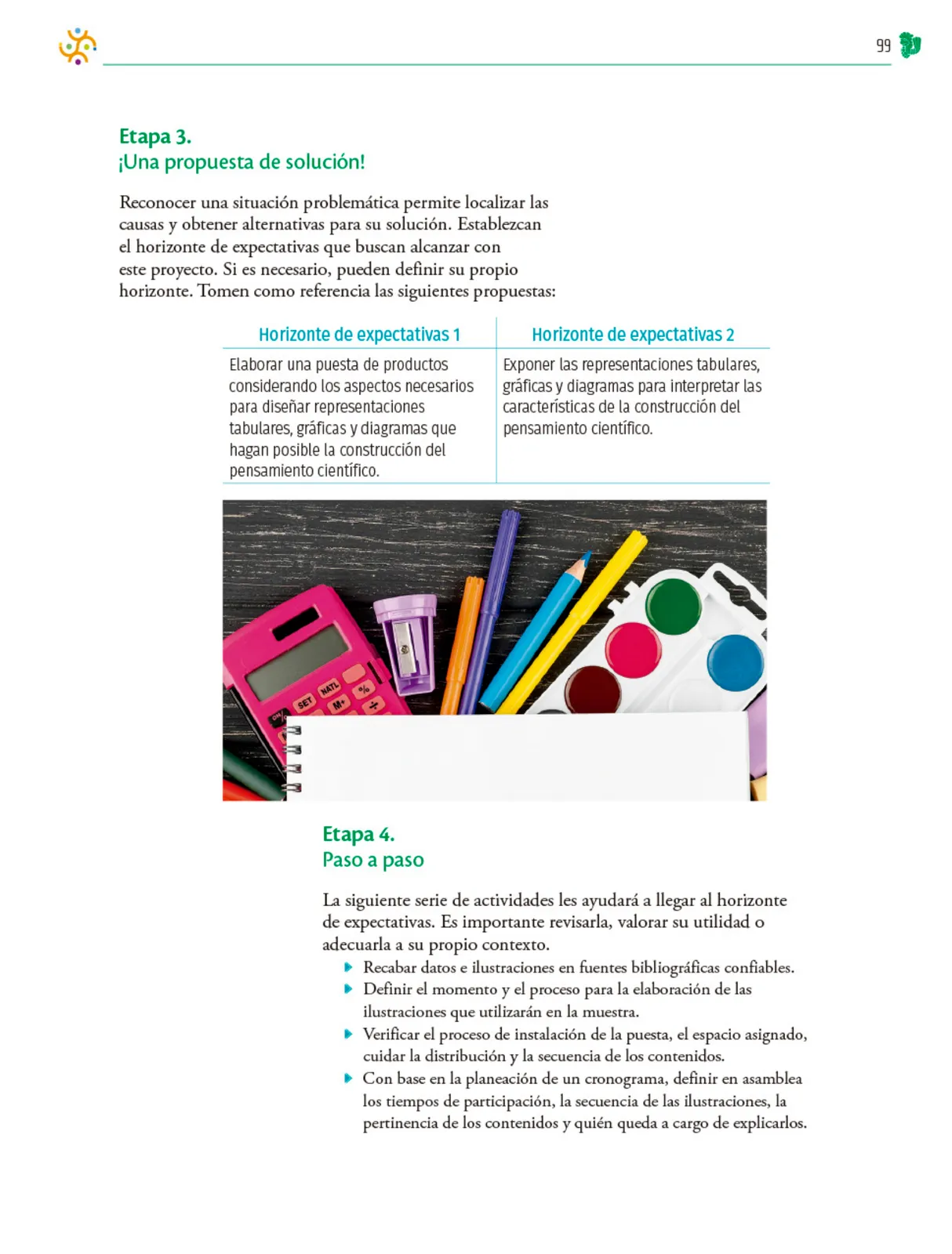 Miniatura página 100 de Colección Ximhai. Nuestro libro de Proyectos.  Tomo II.   Libro de Educación Telesecundaria Grado 1°  Ciclo Escolar 2025 - 2026