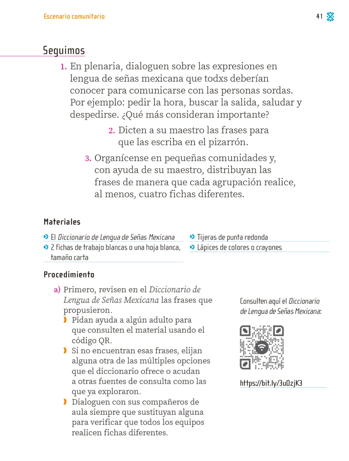 Página 42 de Proyectos Comunitarios. Libro de Educación Primaria Grado 1° Ciclo Escolar 2025 - 2026