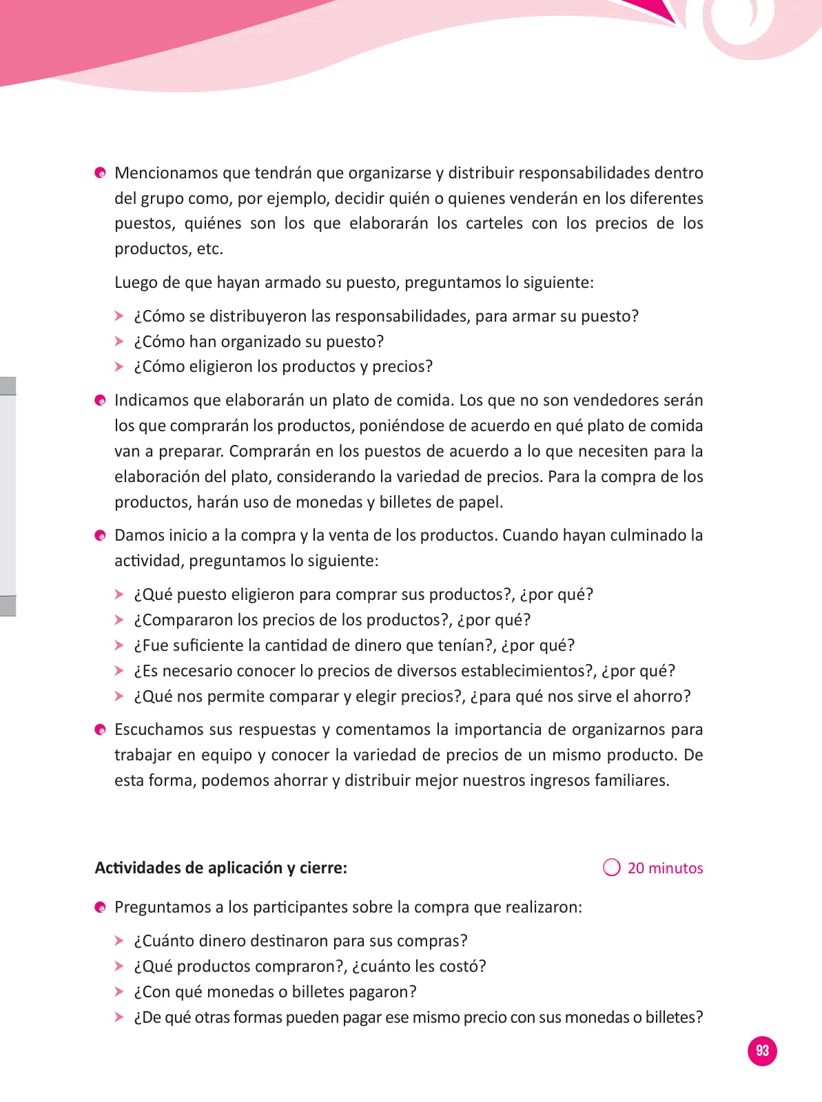 Miniatura página 95 de Guía para el trabajo docente con las familias del ciclo III de Primaria · 2016
