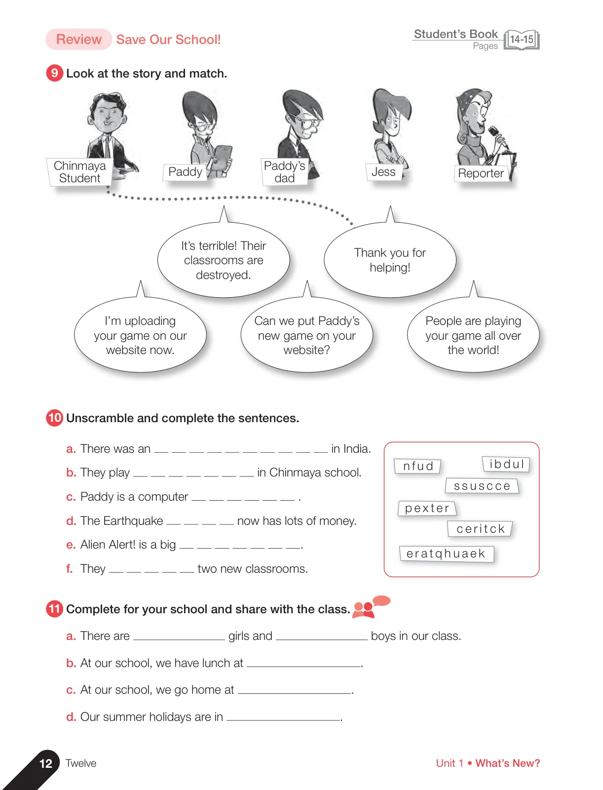 Miniatura página 14 de Inglés – Sexto Básico | Student’s Book MINEDUC – Descargar PDF · 2024