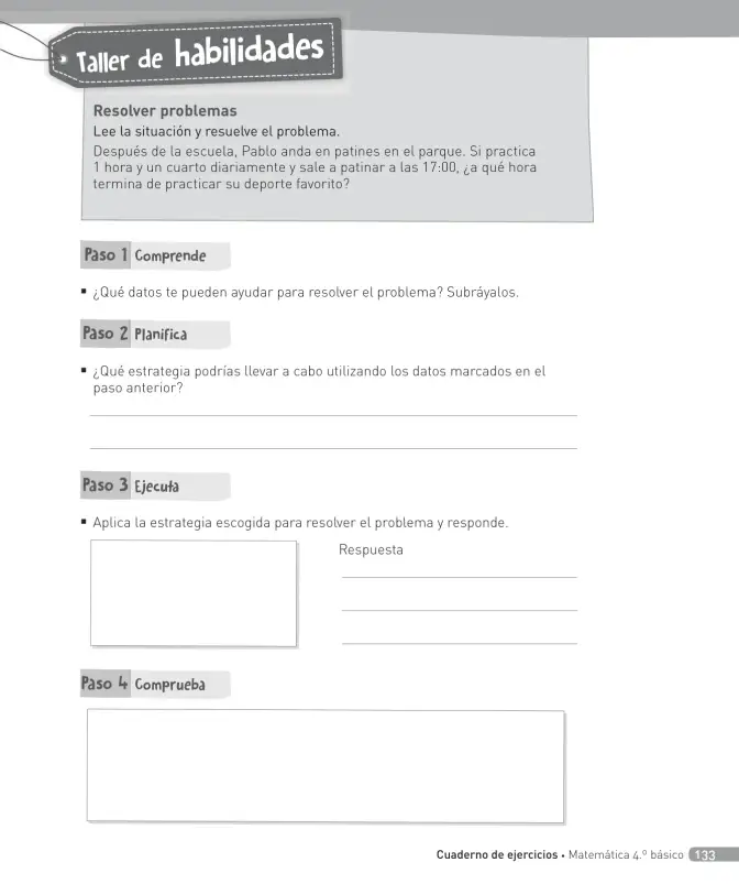 Página 134 de Matemática – Cuarto Básico | Texto del Estudiante MINEDUC – Descargar PDF · 2024