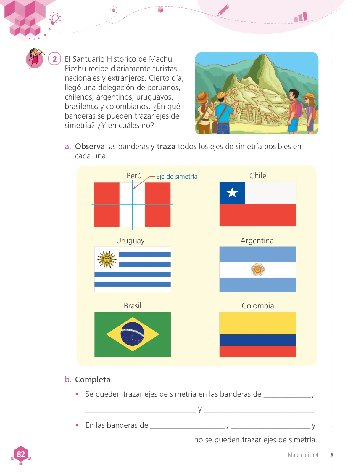 Página 84 de Matemática 4 : cuaderno de trabajo para cuarto grado de Educación Primaria 2019 · 2019