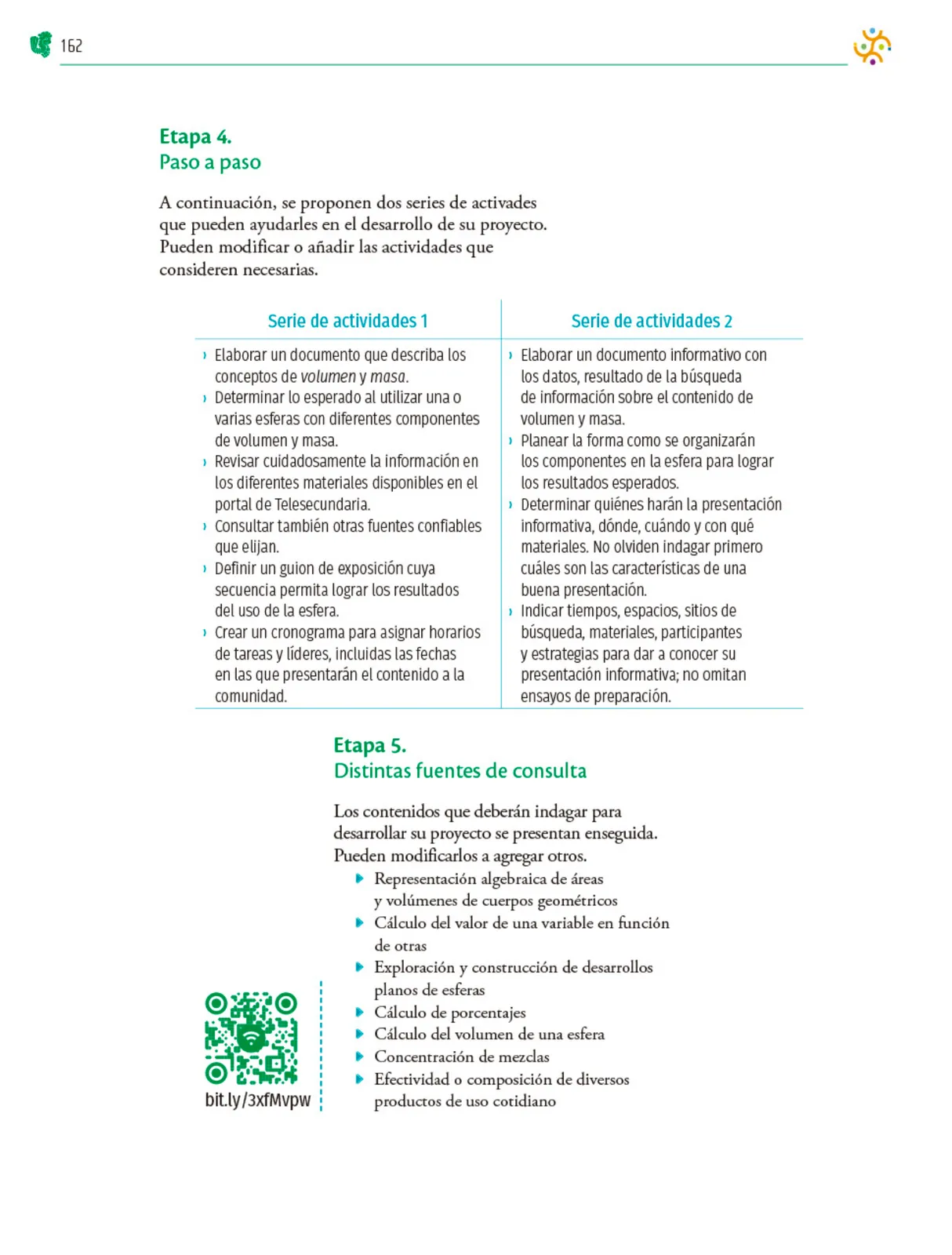 Miniatura página 163 de Colección Nanahuatzin. Nuestro libro de Proyectos. Tomo I.   Libro de Educación Telesecundaria Grado 3°  Ciclo Escolar 2025 - 2026