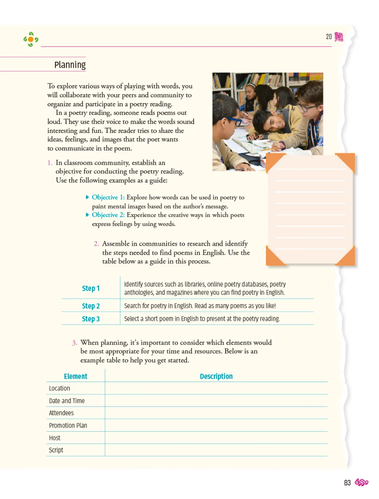 Página 84 de Uérakua anapu uantakua. Projects and Readings Libro de Educación Secundaria Grado 1° Ciclo Escolar 2025 - 2026