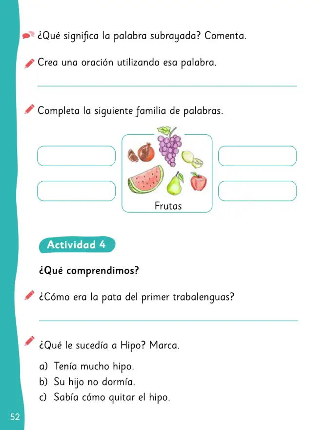 Página 54 de Lenguaje y Comunicación – Segundo Básico – Texto del Estudiante MINEDUC – Descargar PDF · 2024
