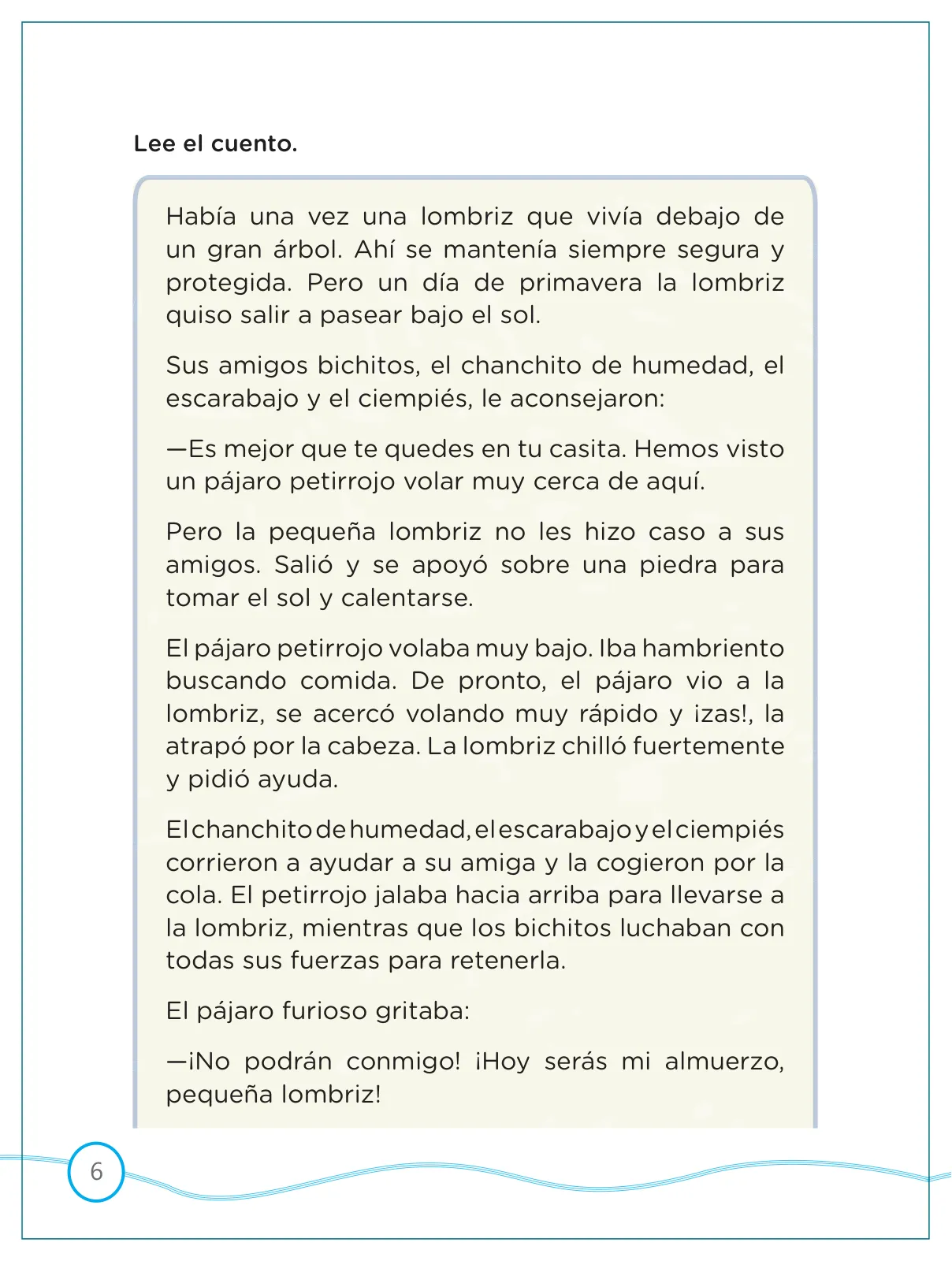 Miniatura página 6 de Kit de evaluación Salida 2 Demostrando lo que aprendimos : Comunicación, tercer trimestre, ﻿Segundo grado - Primaria · 2019