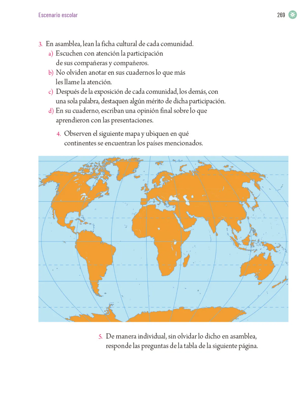 Página 272 de Proyectos Escolares. Libro de Educación Primaria Grado 5° Ciclo Escolar 2025 - 2026