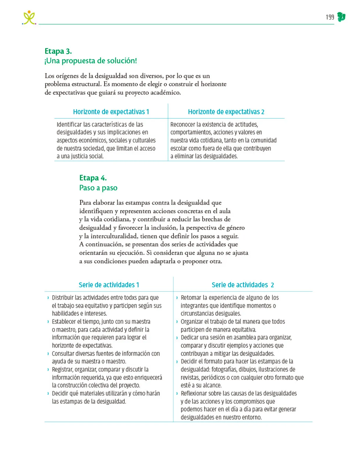 Miniatura página 200 de Colección Nanahuatzin. Nuestro libro de Proyectos. Tomo I.   Libro de Educación Telesecundaria Grado 3°  Ciclo Escolar 2025 - 2026
