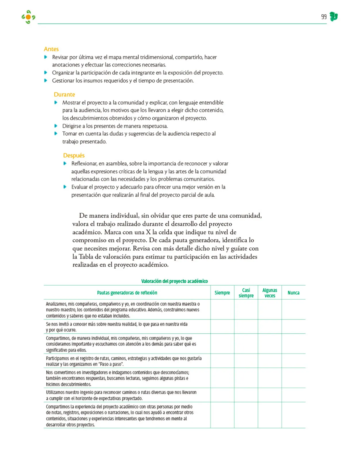 Página 100 de Colección Sk´asolil. Nuestro libro de Proyectos. Tomo I. Libro de Educación Telesecundaria Grado 2° Ciclo Escolar 2025 - 2026