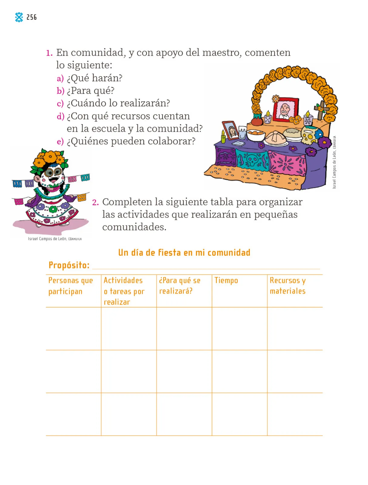 Miniatura página 257 de Proyectos Comunitarios.   Libro de Educación Primaria Grado 1°  Ciclo Escolar 2025 - 2026