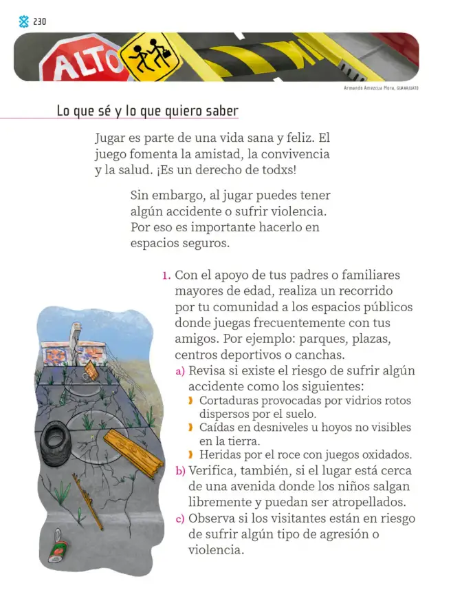 Página 231 de Proyectos Comunitarios. Libro de Educación Primaria Grado 1° Ciclo Escolar 2025 - 2026