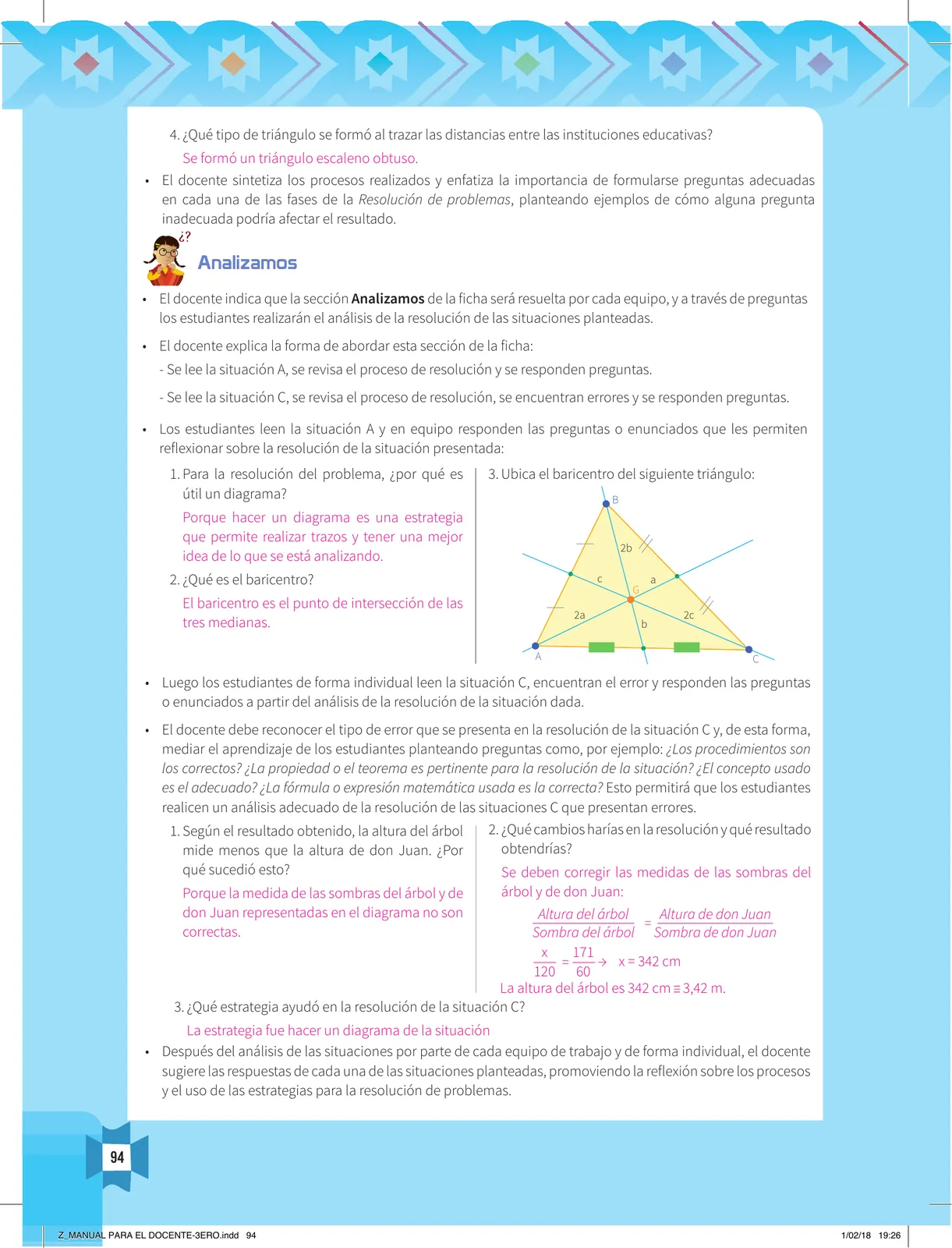 Página 96 de Resolvamos problemas 3 : manual para el docente 2018 · 2018