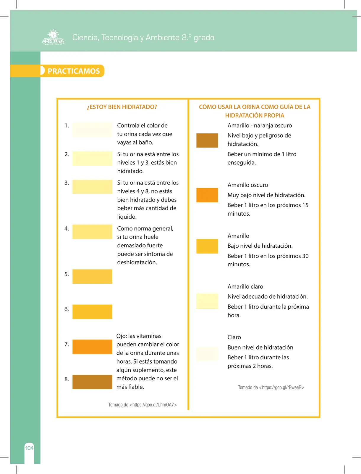 Página 104 de Ciencia, Tecnología y Ambiente 2 : cuaderno de reforzamiento pedagógico - JEC · 2016