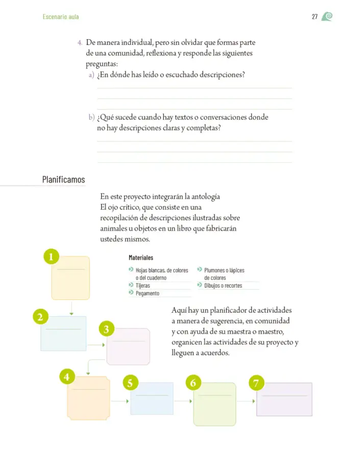 Página 30 de Proyectos de Aula. Libro de Educación Primaria Grado 6° Ciclo Escolar 2025 - 2026