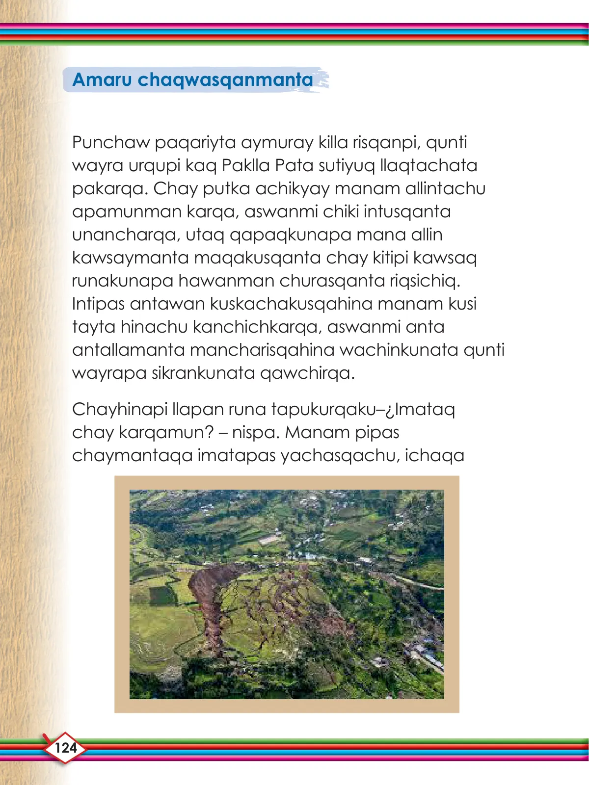 Página 126 de Willakuykuna maytu - Chanka Literatura 1 - 1° Secundaria - Quechua chanka · 2023