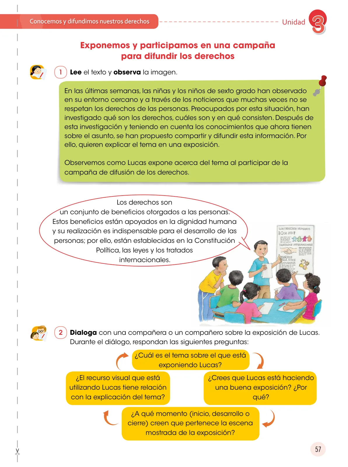 Página 58 de Comunicación 6 : cuaderno de trabajo para sexto grado de Educación Primaria 2019 · 2019