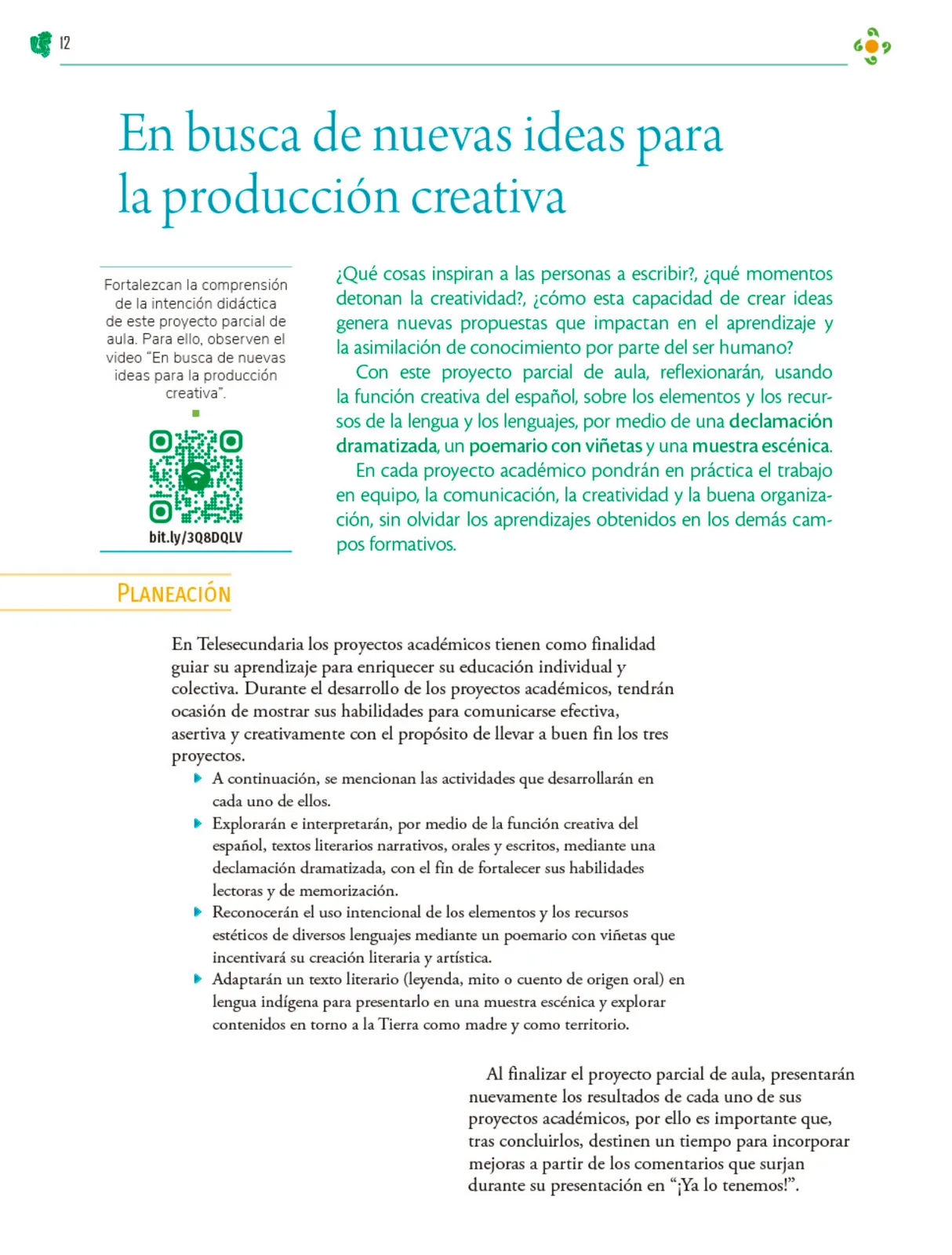Página 13 de Colección Sk´asolil. Nuestro libro de Proyectos. Tomo II. Libro de Educación Telesecundaria Grado 2° Ciclo Escolar 2025 - 2026