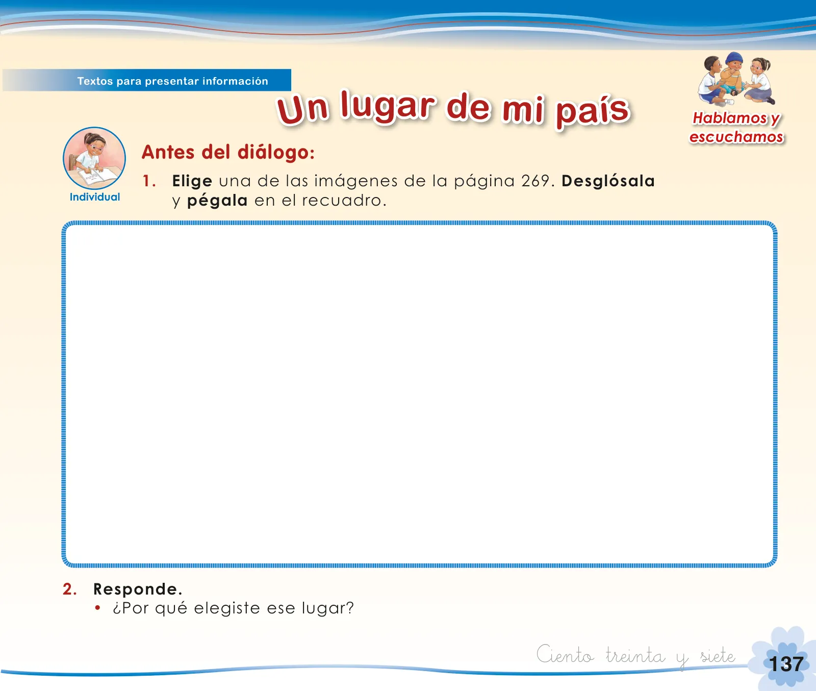 Miniatura página 139 de Comunicación 1 : cuaderno de trabajo para primer grado de Educación Primaria 2019 · 2019