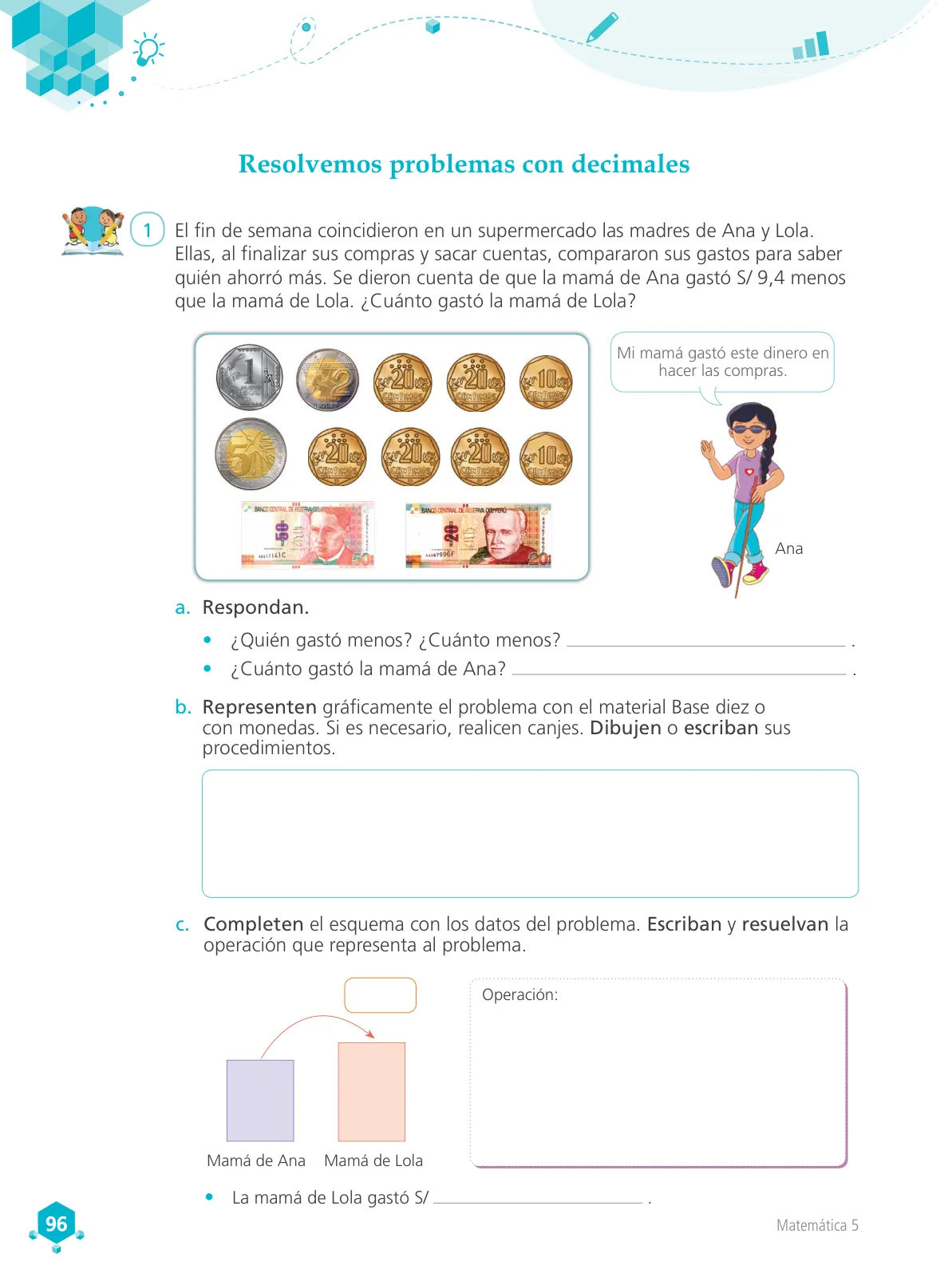 Miniatura página 97 de Matemática 5 : cuaderno de trabajo para quinto grado de Educación Primaria 2018 · 2018