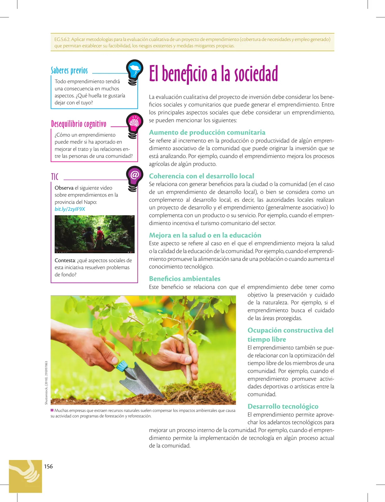 Página 156 de Emprendimiento Y Gestion · 3ro BGU · 2019