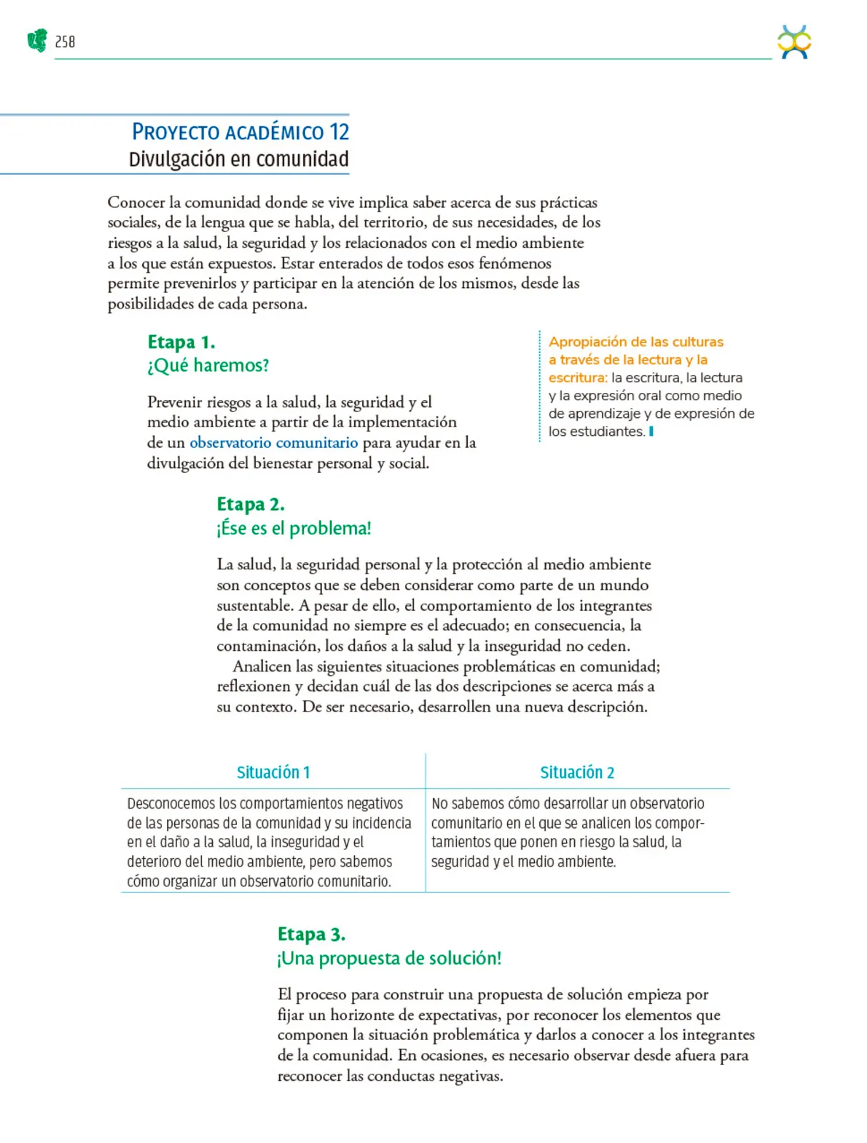 Página 259 de Colección Nanahuatzin. Nuestro libro de Proyectos.  Tomo II.  Libro de Educación Telesecundaria Grado 3°  Ciclo Escolar 2025 - 2026