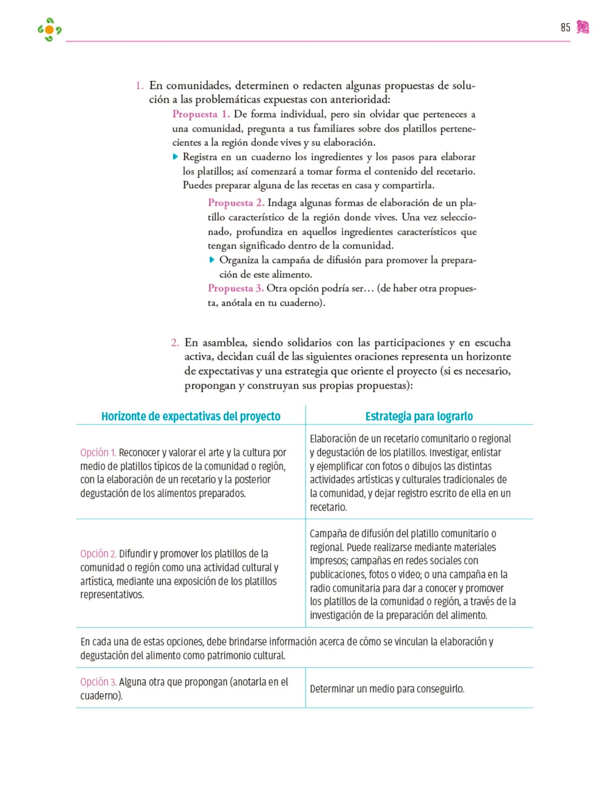 Miniatura página 86 de Colección Ximhai. Nuestro libro de proyectos.   Libro de Educación Secundaria Grado 1°  Ciclo Escolar 2025 - 2026