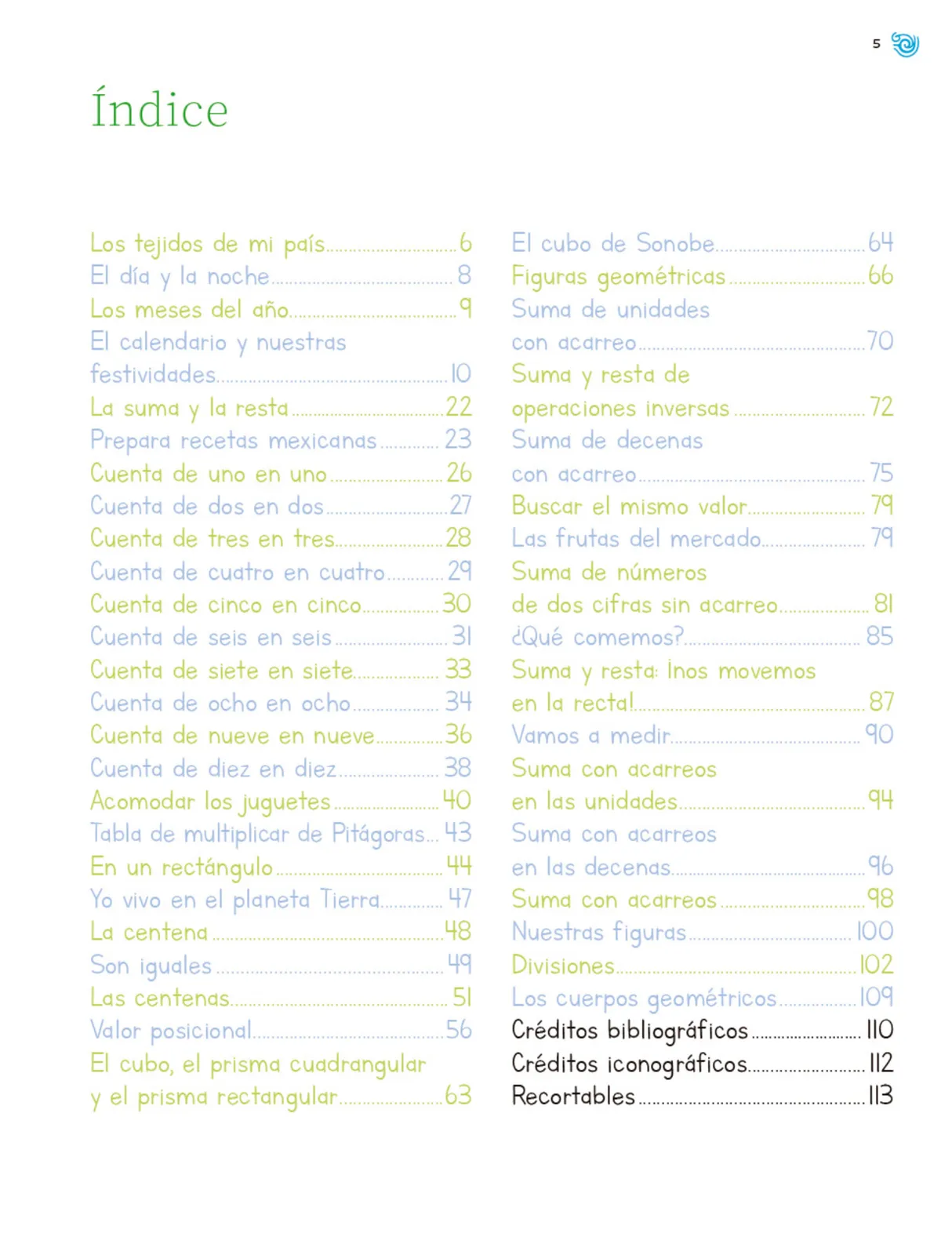 Miniatura página 6 de Múltiples lenguajes. Trazos y números.   Libro de Educación Primaria Grado 2°  Ciclo Escolar 2025 - 2026